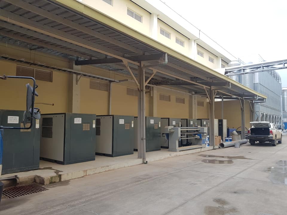 Hình ảnh máy nén khí của khách hàng.